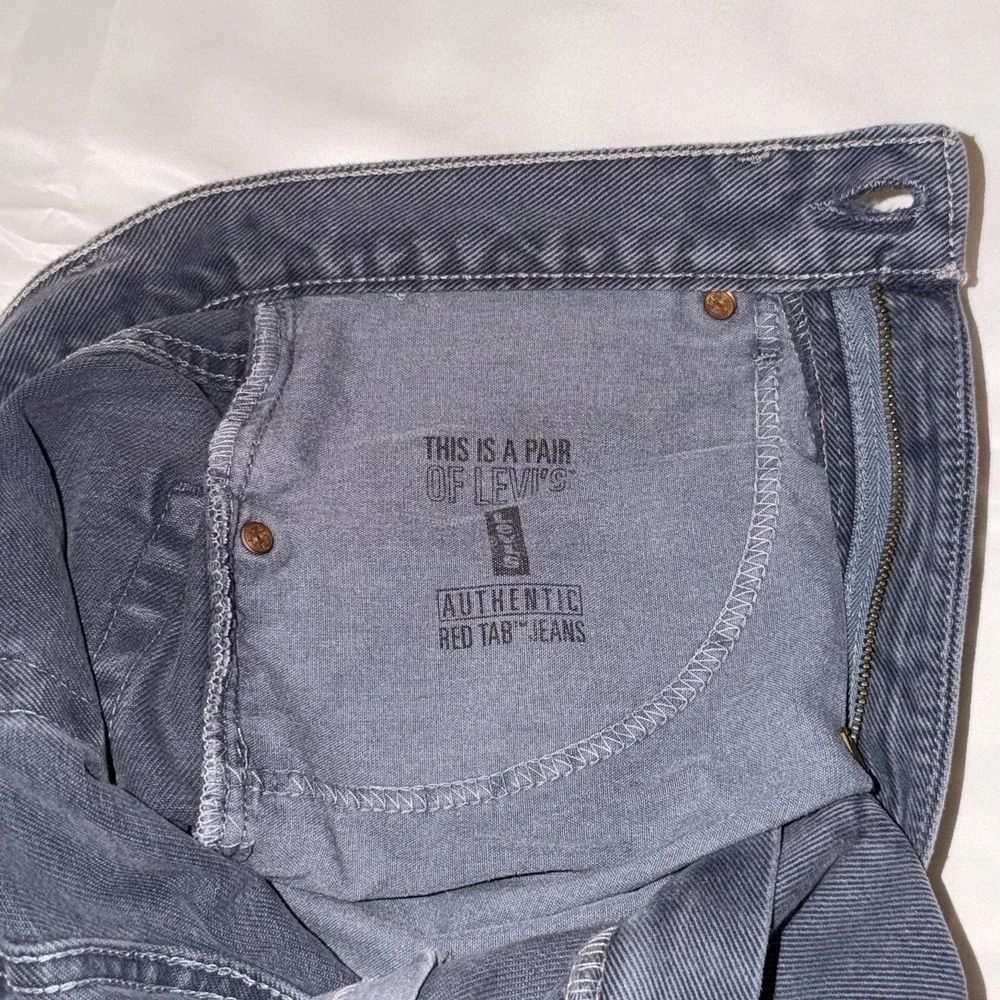 NWT Levis 550 Red Tab Jeans Mens 31x32 Relaxed Fit Blue Denim Stone Wash Y2K